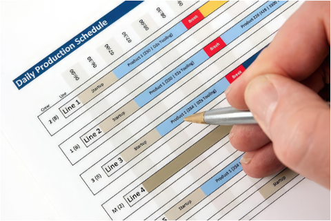 daily production schedule form